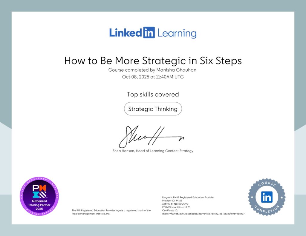 how to be more strategic in 6 steps