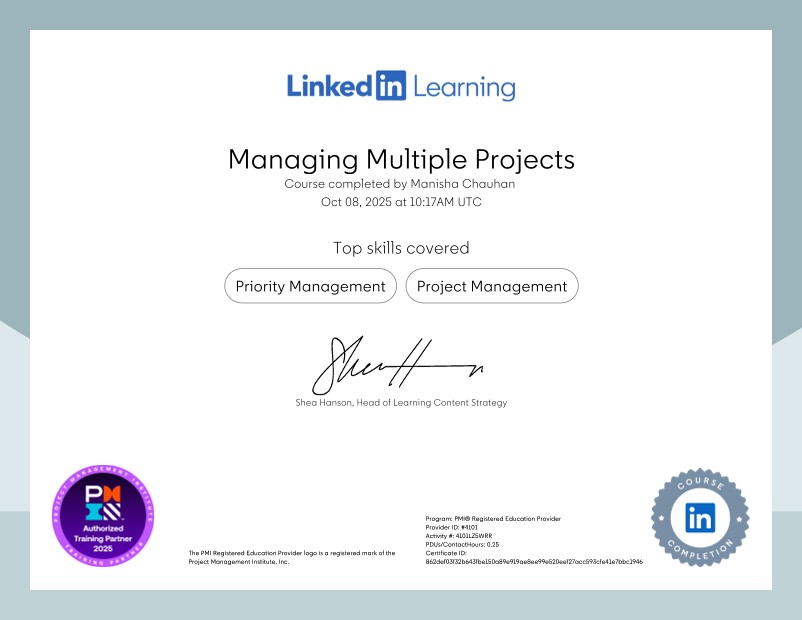 managing multiple projects